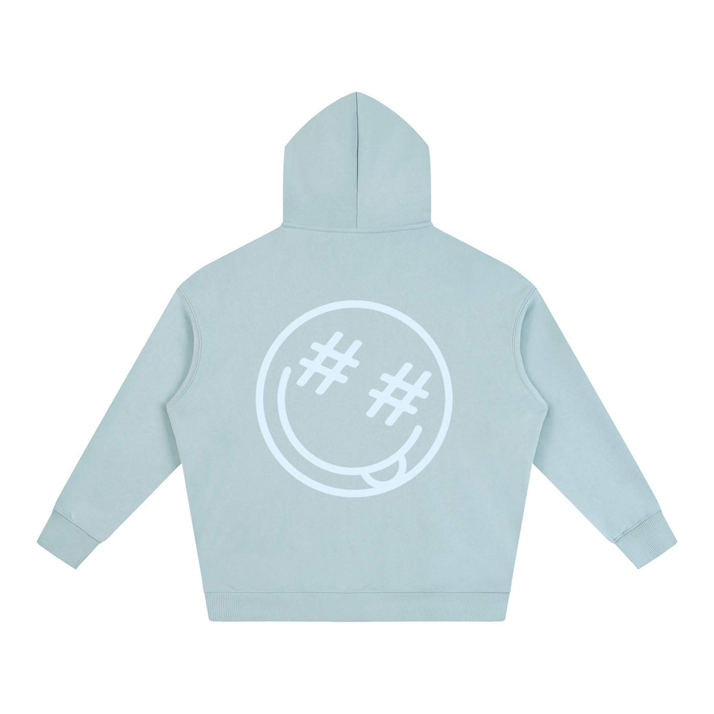 Freshly Baked - Light Blue - Oversize Fleeced Hoodie