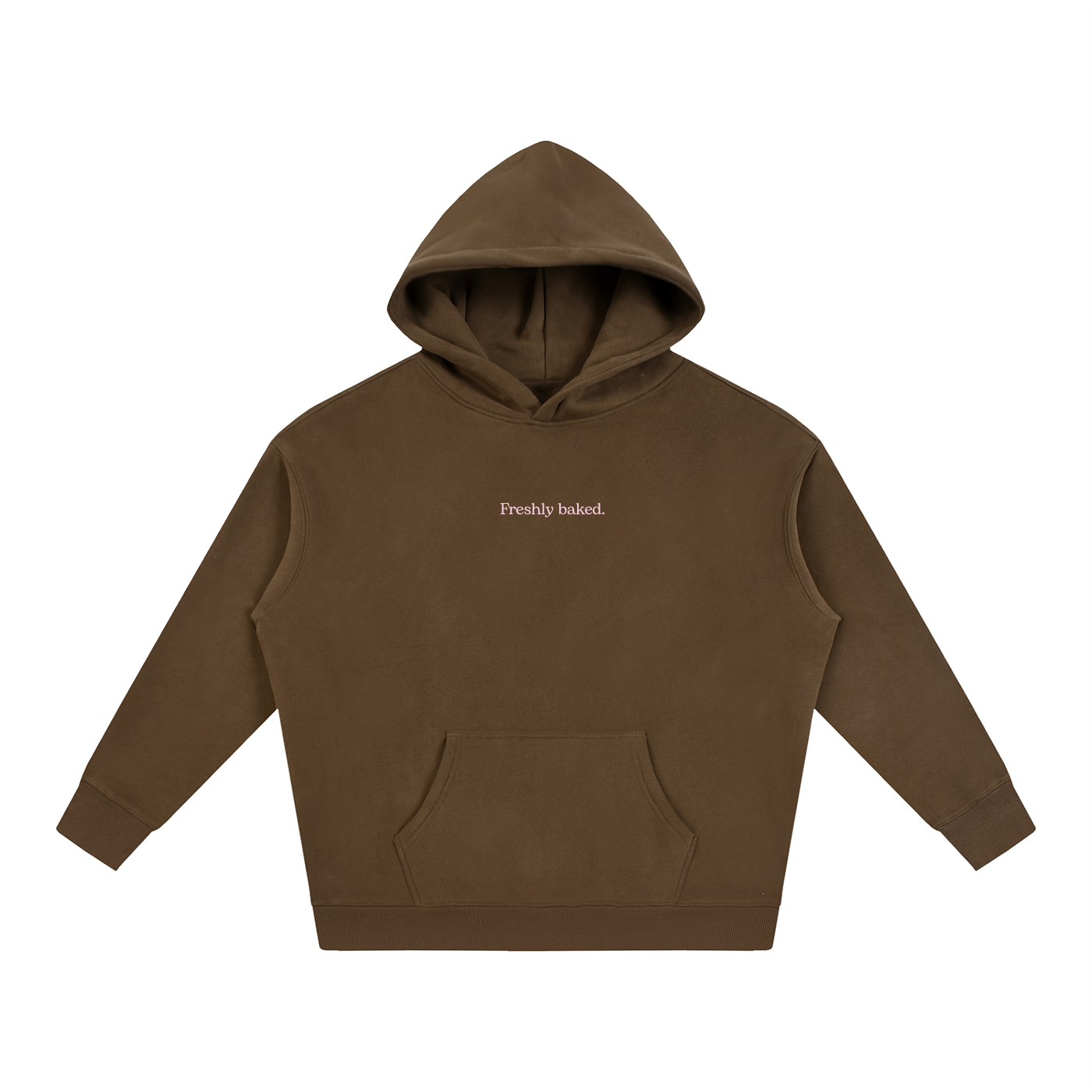 Freshly Baked - Coffee - Oversize Fleeced Hoodie