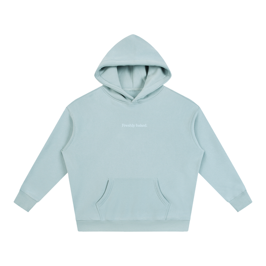 Freshly Baked - Light Blue - Oversize Fleeced Hoodie