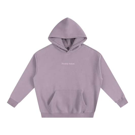 Freshly Baked - Dark purple - Oversize Fleeced Hoodie